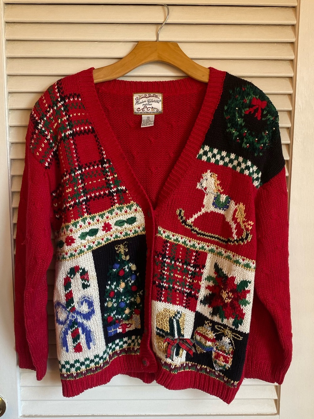 Heirloom Collectibles Petite Christmas Cardigan